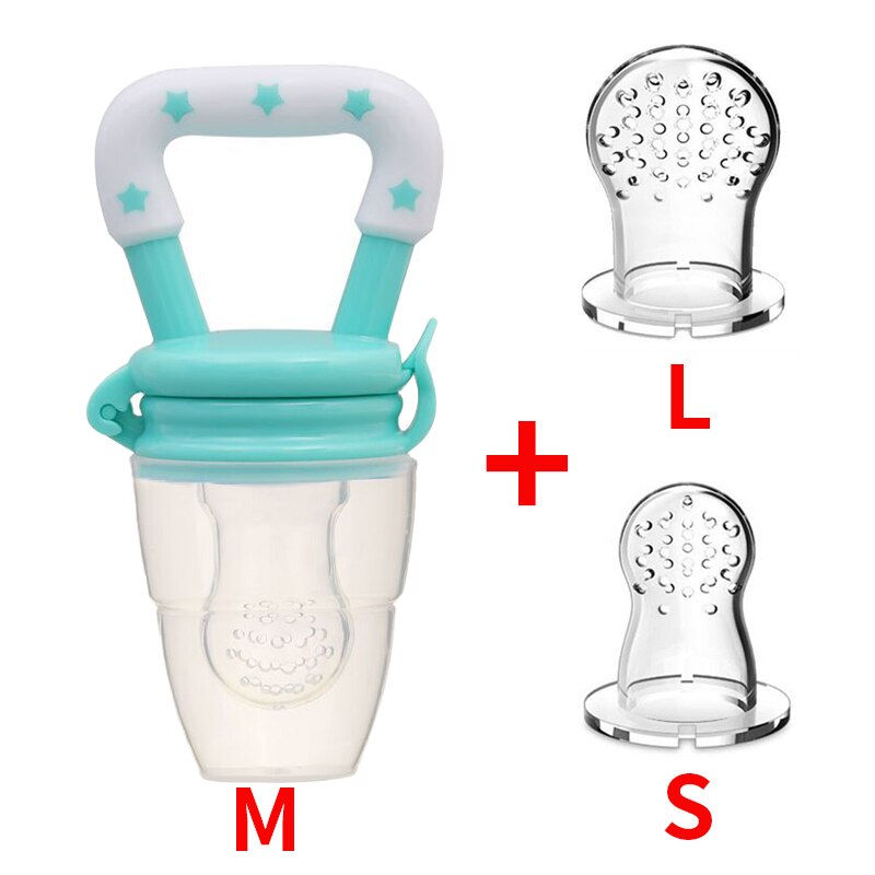 Thumbnail: Newborn Baby Fresh Food Fruit Feeder Silicone Teether Trainning To Eat Fruit Gr