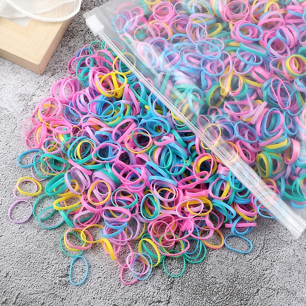 Miniaturbild: 1000/2000PCS Kid Elastic Rubber Band Small Scrunchie Hair Bands for Children Ba
