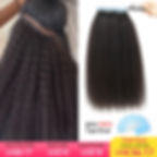 Kinky Straight Tape in Extensions Tape Extensions Human Hair Cuticle Remy Yaki 