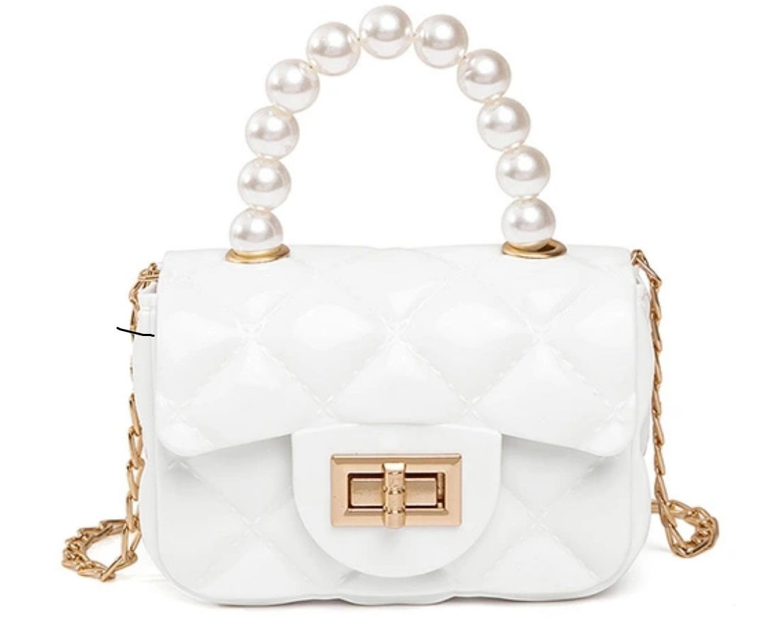 Rosner Carnegie of Beverly Hills® - 6018 BUBBLE GUM MINI BAG - WHITE