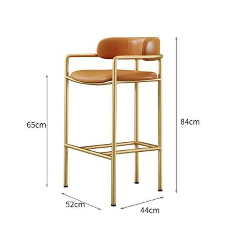 Thumbnail: NEW Nordic Bar Chair Fashion Home Leisure Dining Chairs Modern Design Creative 