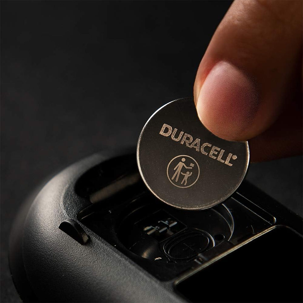 Thumbnail: Duracell 2450 3V Lithium Battery, 1 Count Pack, Lithium Coin Battery for Medica