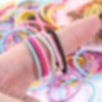 الصورة المصغرة: 100pcs/lot 3CM Hair Accessories Girls Rubber bands Scrunchy Elastic Hair Bands 