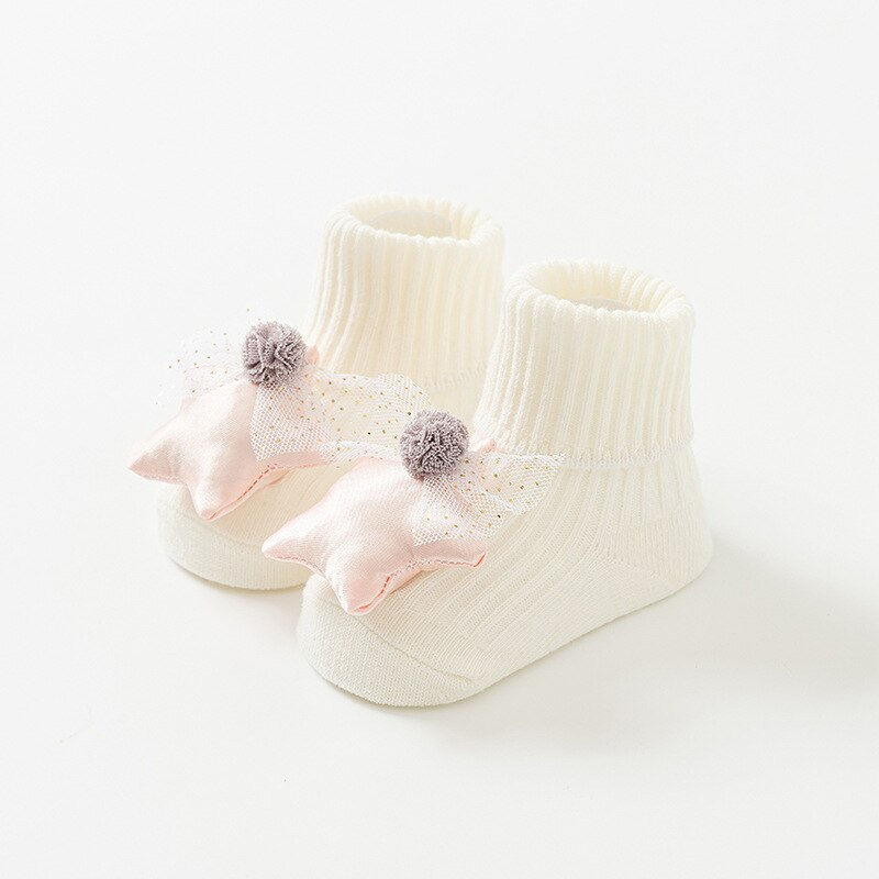Thumbnail: Cotton Baby Socks Non-Slip Floor Socks Spring Autumn Newborn Baby Socks In The 