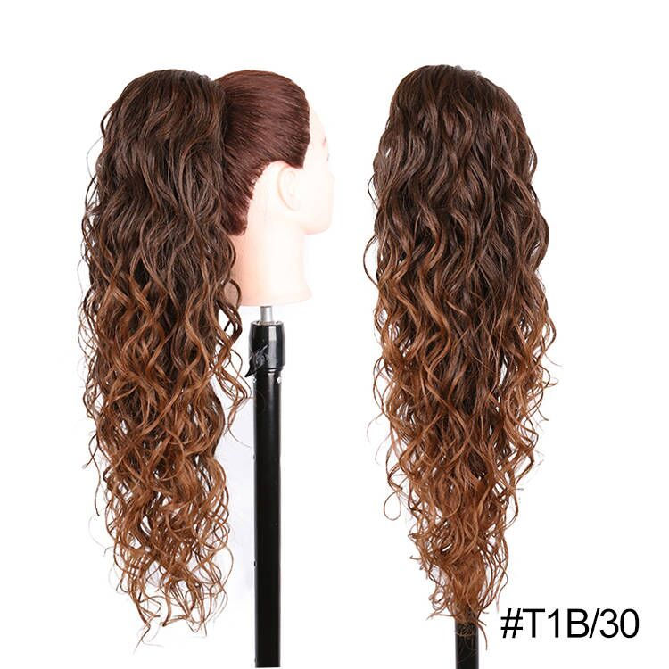 Thumbnail: JULIANNA Synthetic Long Body Wavy Drawstring Ponytail for Women Synthetic Wave 