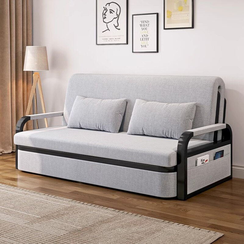 Thumbnail: Small Single Multifunctional Living Room Sofas Folding Bed Lazy Modern Sofa Nor