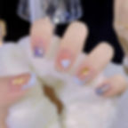 Thumbnail: 24Pcs checkerboard False Nails Wearable Fake Nails Full Cover Press On Square H