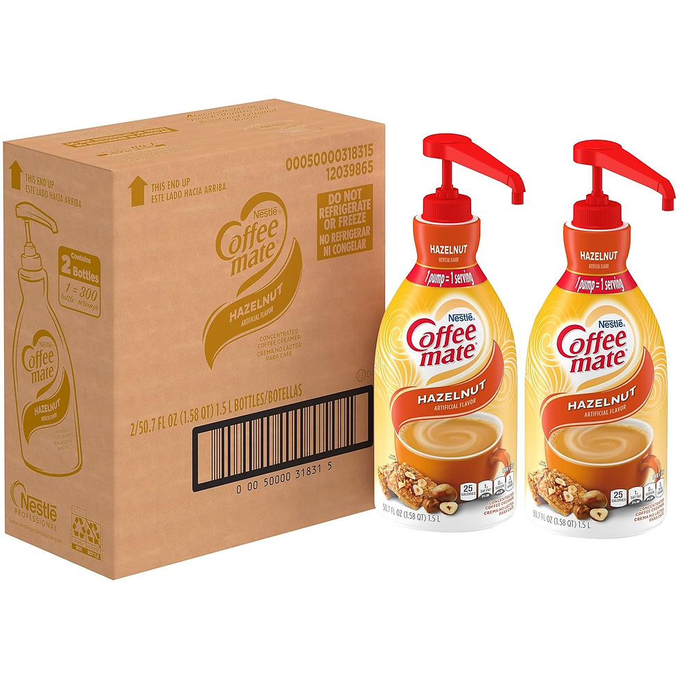 Thumbnail: Nestle Coffee mate Coffee Creamer, Hazelnut, Concentrated Liquid Pump Bottle, N