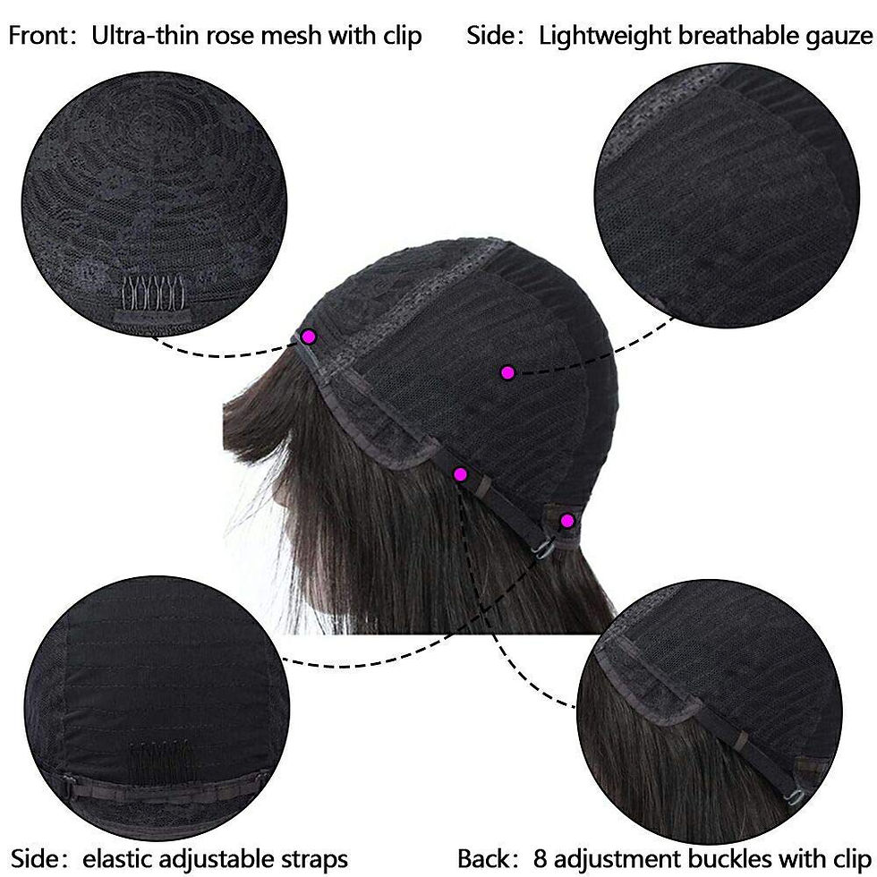 Thumbnail: Straight Wig With Bangs Fringe Bob Human Hair Wig For Women Brazilian Remy Hair