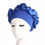 Миниатюра: Women's Satin Solid Wide-brimmed Sleeping Hat Night Sleep Cap Hair Care Bonnet 