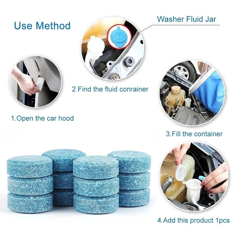 Thumbnail: 5/10/20/40/100Pcs Solid Cleaner Car Windscreen Wiper Effervescent Tablets Glass