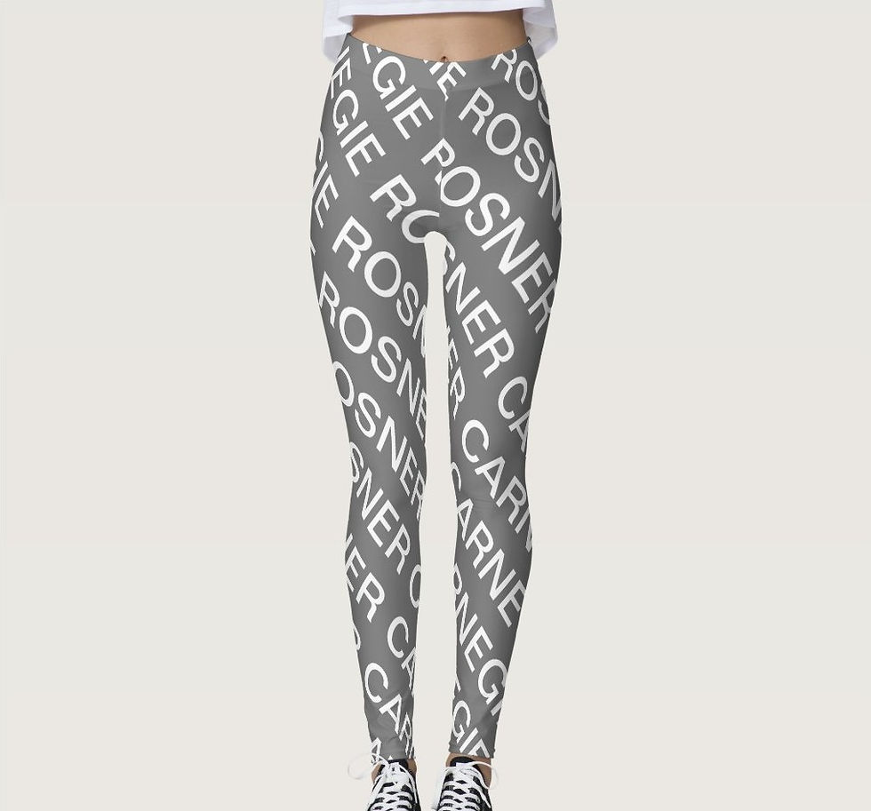 الصورة المصغرة: Rosner Carnegie SPORT® 1060-10 DESIGNER COUTURE LEGGINGS - GREY