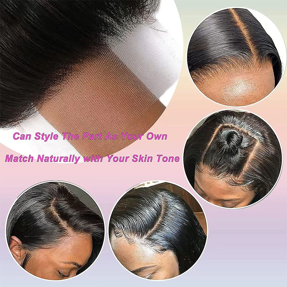 Thumbnail: 13x4 Water Wave Frontal Human Hair Brazilian Lace Frontal Closure Curly Deep La