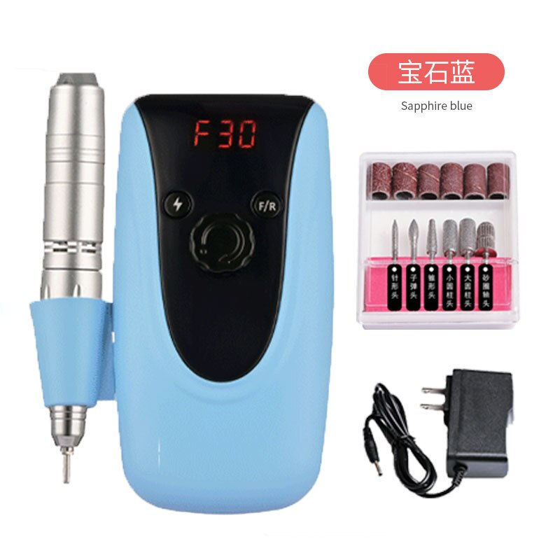 Thumbnail: Professional Nail Drill Machine Electric Manicure Milling Cutter Set Nail Files