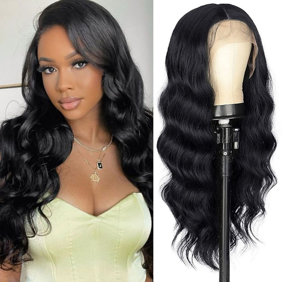 Thumbnail: Body Wave Lace Front Wigs Synthetic Reddish Brown Wig For Women Omber Red Lace 