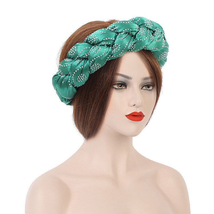 Thumbnail: 2022 Latest Exaggerated big satin twist braid Handmade African Cap Nigerian Wed