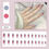 Miniaturbild: 24Pcs Oval Head False Nails Pink Almond Artificial Fake Nails With Glue Full Co