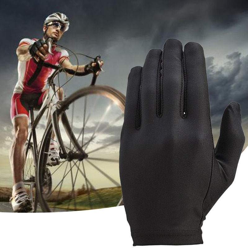 Thumbnail: Driving Cycling Party GlovesSize Usefulness  Black Liner Inner Thin Gloves Bike