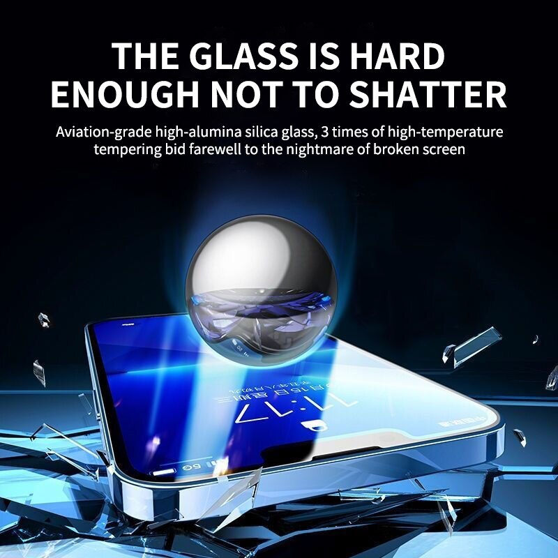 Thumbnail: Full Cover Screen Protector For iPhone 11 12 13 14 Pro Max X XR XS MAX Glass Wi