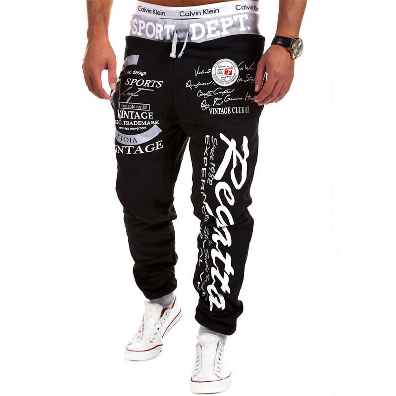 Thumbnail: men's pants weatpants Hip Hop joggers cargo pants men casual pants fashion prin