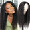 Miniatura: Curly V U Part Wig Human Hair Kinky Curly Wig Brazilian Hair No Glueless Deep C