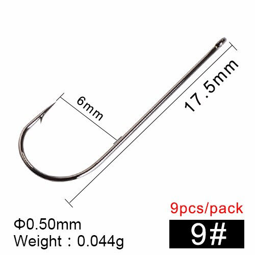 Thumbnail: FTK Carp Fishing Barbed Fish Hook Size 2-18# 7 Pcs - 80 Pcs Super Needle Point 