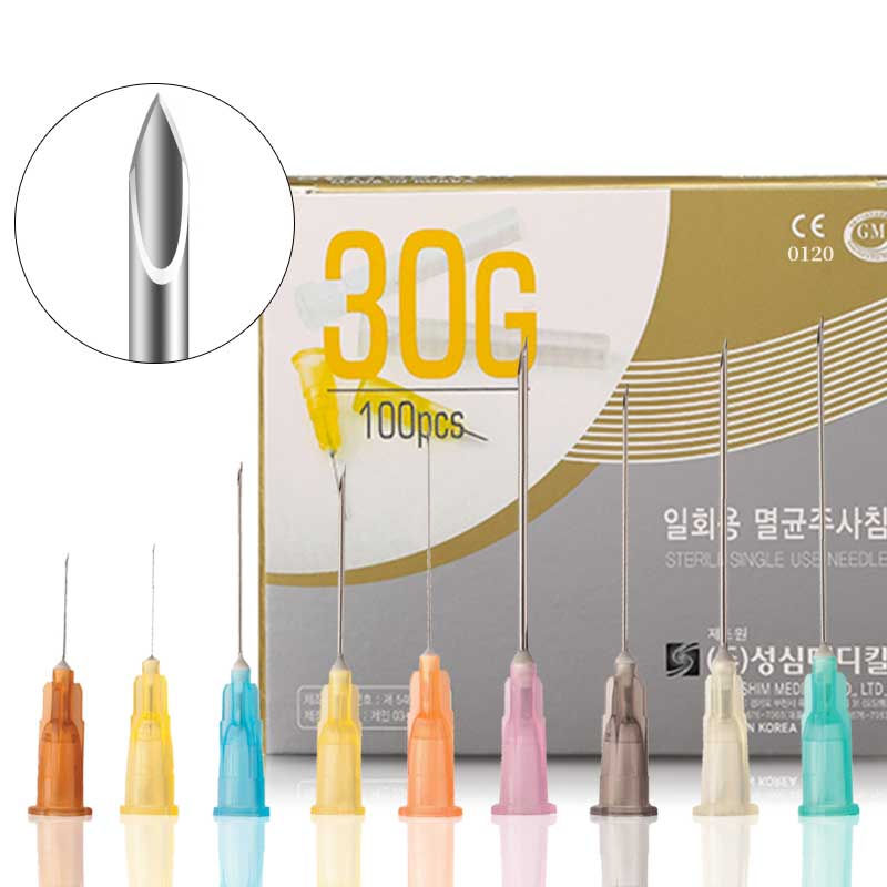 Thumbnail: 100 Pcs/Box Painless Hypodermic Small Needles 25G 13MM Korean Ultra-Fine Mesoth