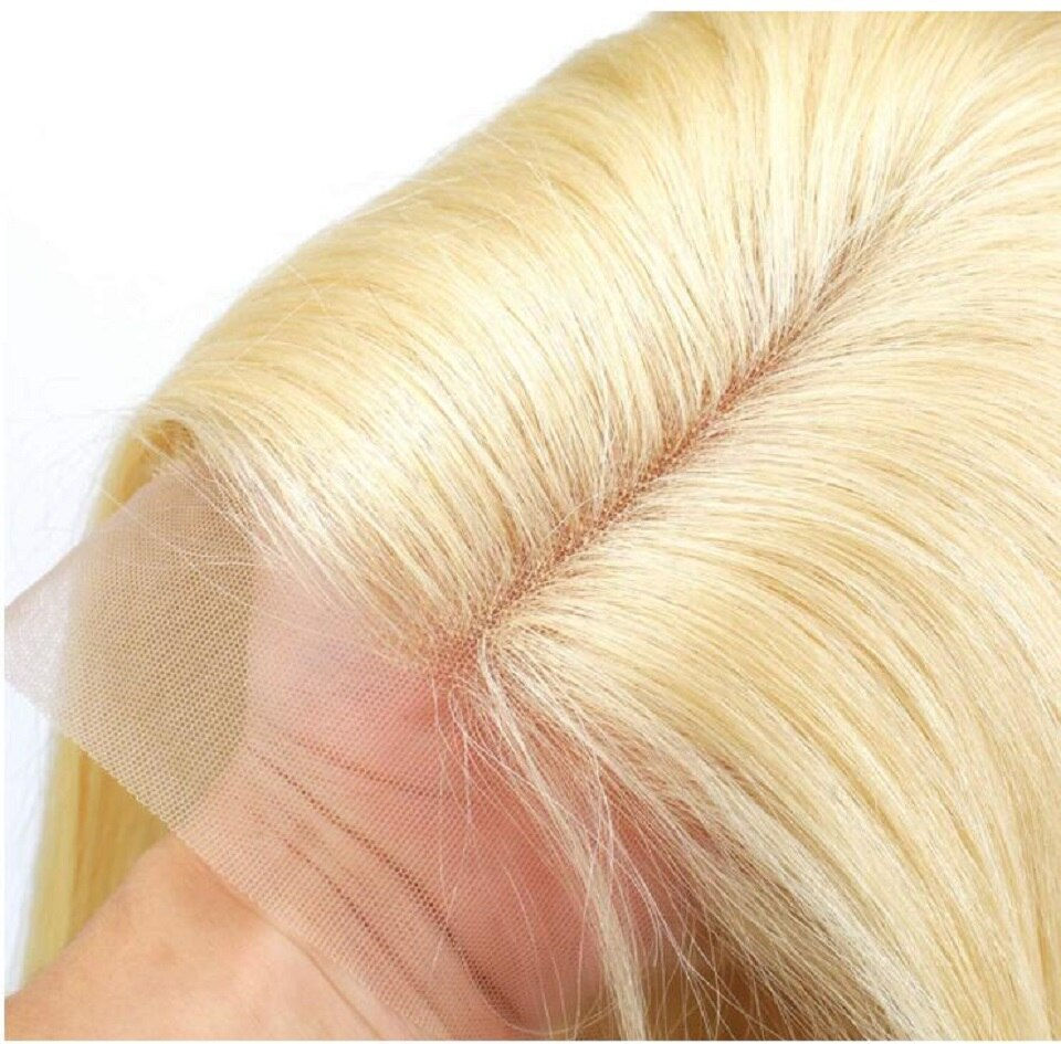 Short Bob Wig 613 Honey Blonde Colored Human Hair Wigs For Women Brazilian Stra