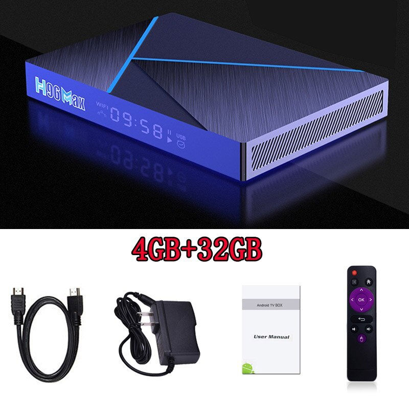 Thumbnail: H96 Max V56 Android12 Smart TV Box RK3566 Quad-Core 4K 2.4G/5G WiFi BT4.0 1000M