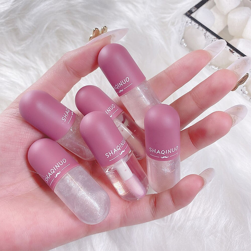 Thumbnail: Mini Capsule Glitter Water Lip Gloss Lip Glaze Transparent Color Change Glass L