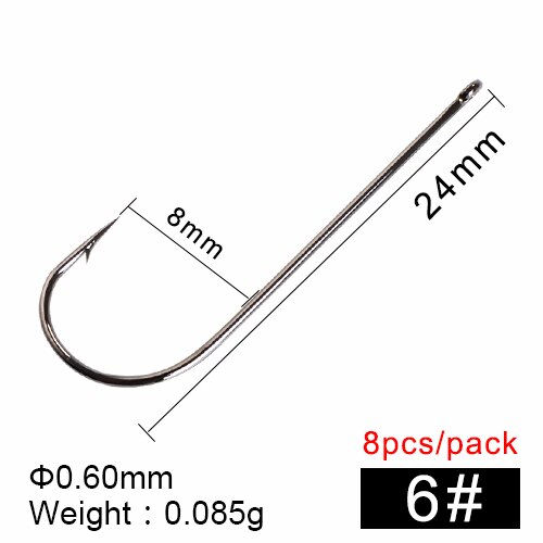 Thumbnail: FTK Carp Fishing Barbed Fish Hook Size 2-18# 7 Pcs - 80 Pcs Super Needle Point 