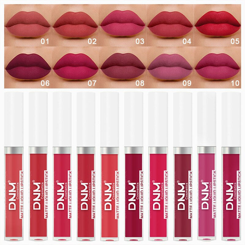 Thumbnail: Matte Velvet Lip Glaze Waterproof Long Lasting Not EasyTo Fade Lip Gloss Silky 
