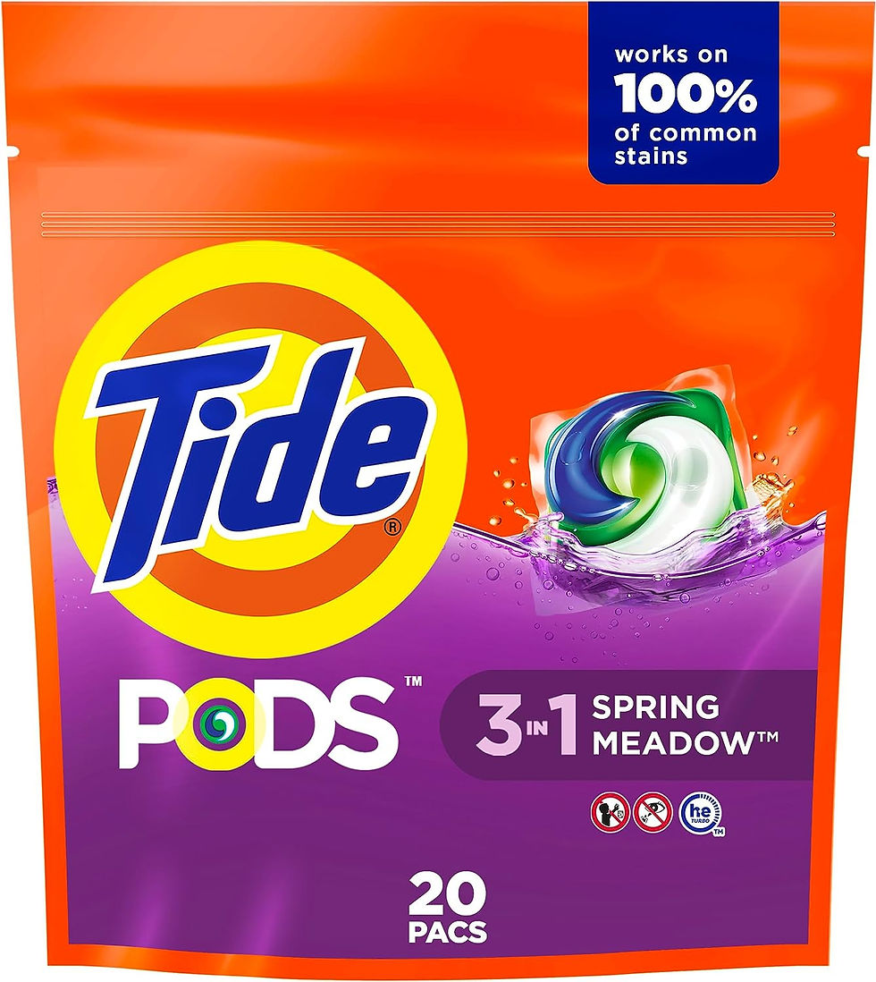 Thumbnail: Tide PODS Liquid Laundry Detergent Pacs, Spring Meadow, 20 Count