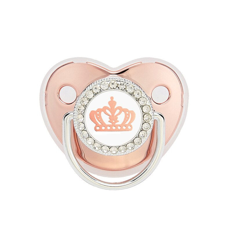 Thumbnail: Baby Pacifier Crown Bear Bling Newborn Pacifier BPA Free Silicone Infant Nipple
