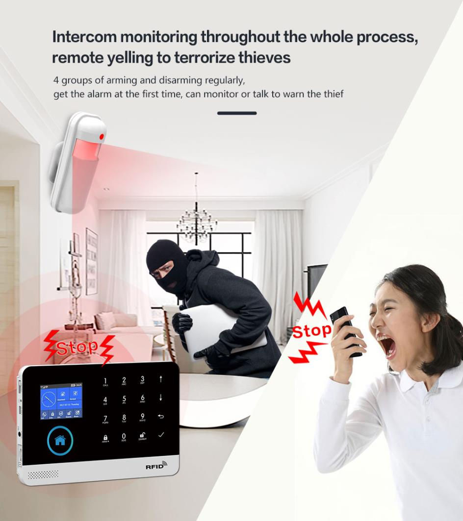 Thumbnail: PG-103 Home Security Alarm System Wifi GSM Alarm Intercom Remote Control Autodi