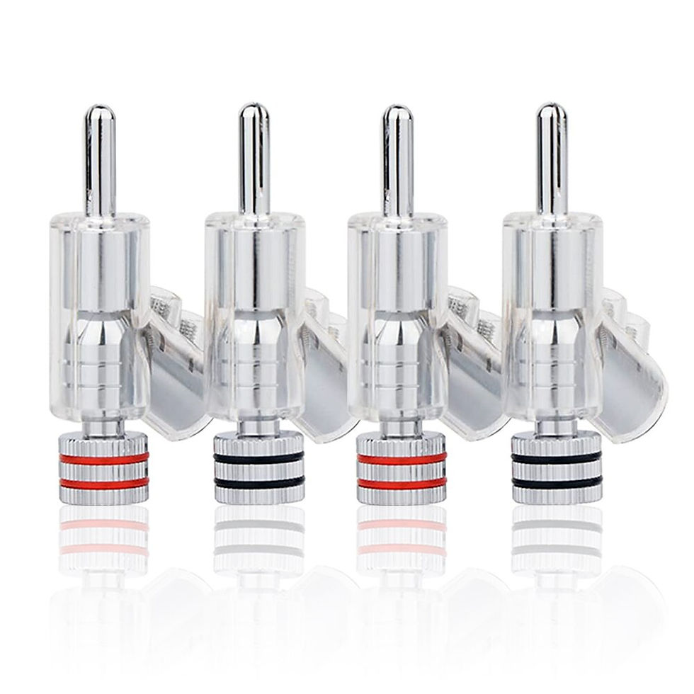 Thumbnail: 4PcsHIFI Gold Plated Lockable SPEAKER CABLE BANANA CONNECTOR BANANA  PLUG