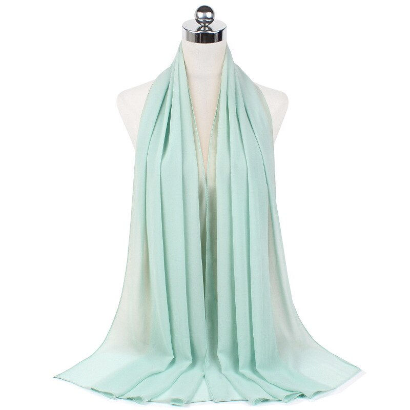 Thumbnail: New Premium Plain Chiffon Scarf Muslim Hijab Instant Shawl Soft Ball Bubble Chi