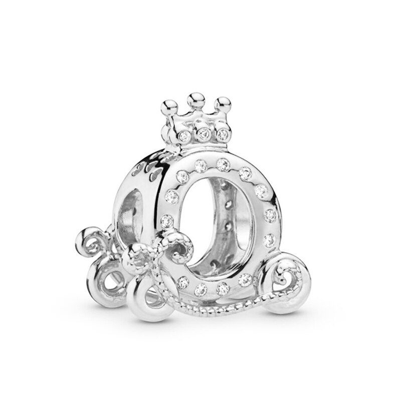 Thumbnail: 2Pcs New Hot Sale Silver Color Feather Star Hollow Heart Star Beads Fit Origina