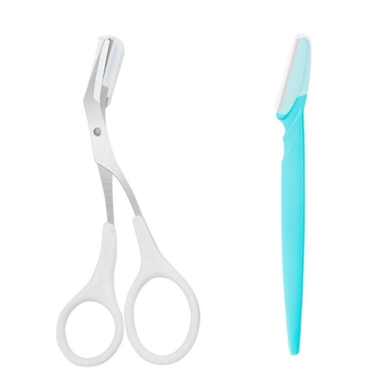 Thumbnail: Eyebrow Trimming Knife Eyebrow Face Razor For Women Professional Eyebrow Scisso