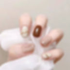 Thumbnail: 24pcs Detachable Finished Fingernails Almond Artificial Fake Nails With Glue Fu