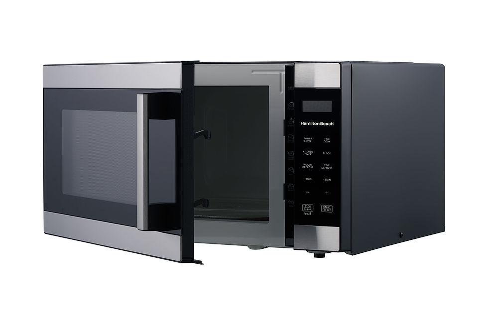 Thumbnail: Hamilton Beach 1.6 Cu ft Sensor Cook Countertop Microwave Oven, 1100 Watts, Sta