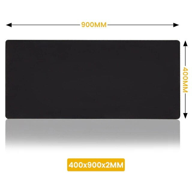 XXL Mouse Pad Black Mousepad Gamer Lager Computer PC Desk Mat 900X400 Keyboard 