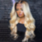 Thumbnail: Preplucked Soft 180%Density 26Inch Ombre Blonde 613 Body Wave Long Natural Hair