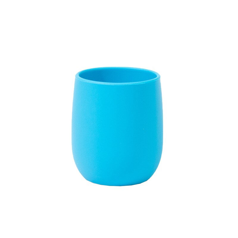 Thumbnail: Baby Learning Drinking Solid Color Baby Silicone Baby Kids Feeding Cup Infant T