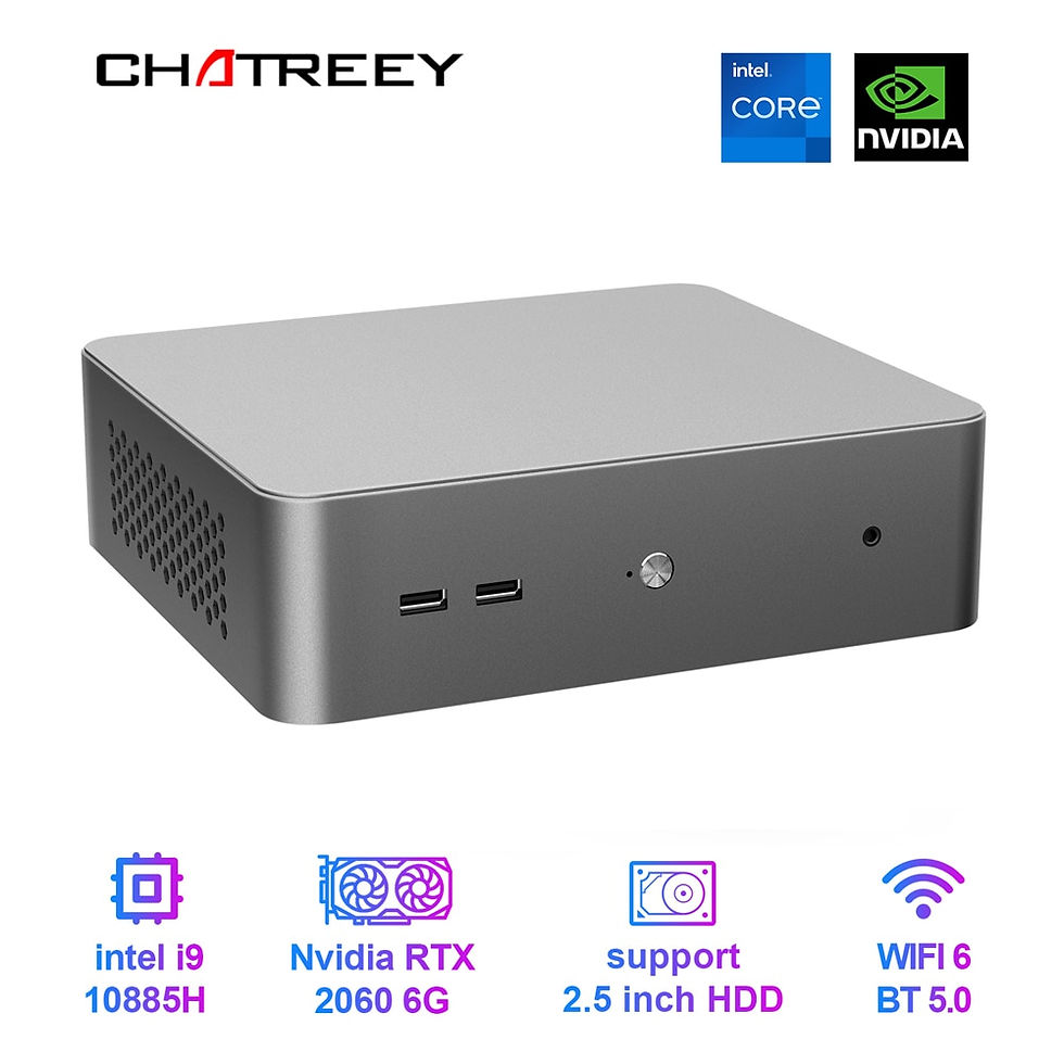 Thumbnail: Chatreey G1 G1P Mini PC Gamer Intel i9 i7 8 Cores with Nvidia GTX1650 4G RTX 20