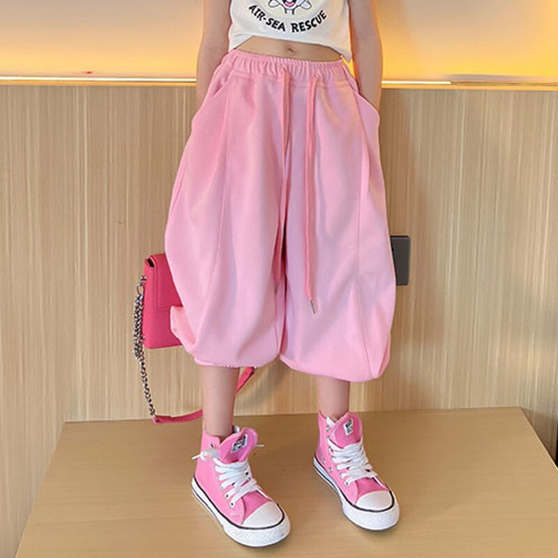 Thumbnail: Spring Autumn Girls Jogger Pants Baby Trousers Kids Pants For Teenage Bottoms C