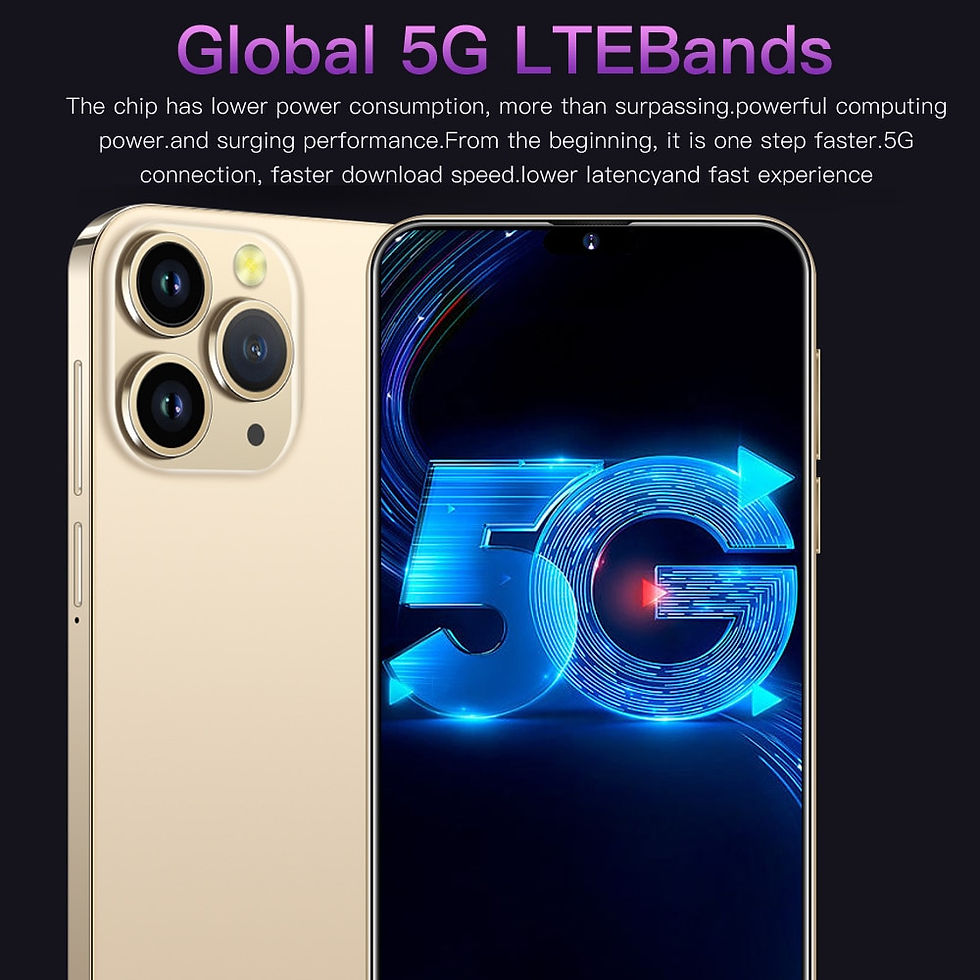 Thumbnail: Brand New i15 Pro Max Smartphone 6.7 inch Full Screen Face ID 16GB+1TB Mobile P