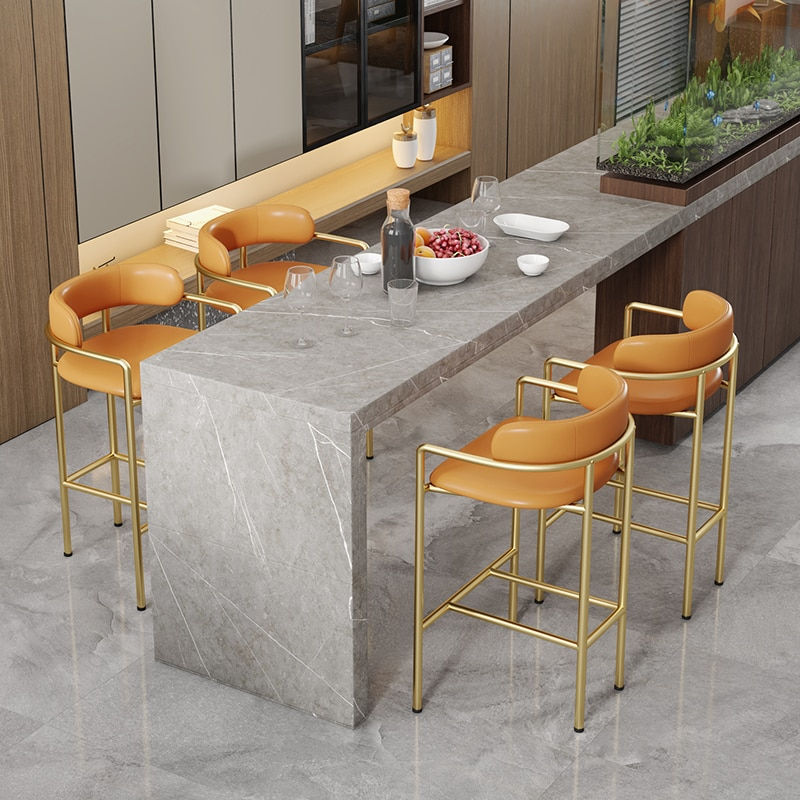 Thumbnail: NEW Nordic Bar Chair Fashion Home Leisure Dining Chairs Modern Design Creative 