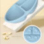 Miniaturbild: Baby Silicone Feeding Plate Infant Kids Dining Plate Sucker Bowl Solid Children