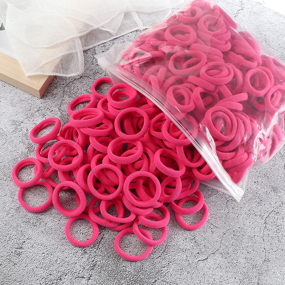 Thumbnail: 50/100PCS/Set Girls Small 3cm Elastic Hair Bands Colorful Children Nylon Scrunc